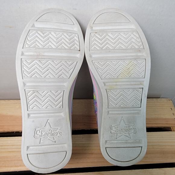 Skechers Girls Lite-Up Hi-Tops Purple Unicorn w/ "Twinkle Toes" - Size 11 - Picture 7 of 8